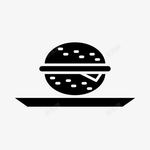 汉堡烹饪快餐图标svg_新图网 https://ixintu.com ui 字形 快餐 汉堡 烹饪 设计 食品