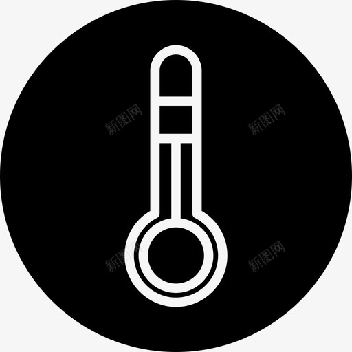 温度计高温温度图标svg_新图网 https://ixintu.com 天气 徽章 温度 温度计 高温