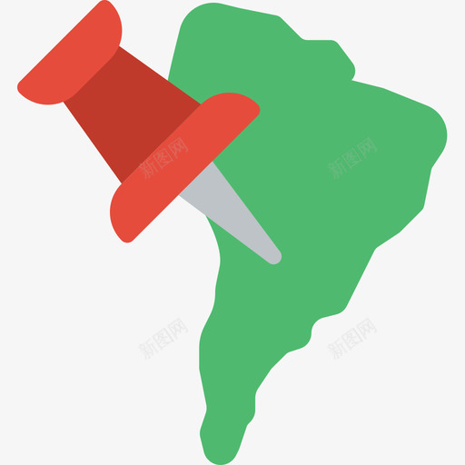 南美洲南美洲3平坦图标svg_新图网 https://ixintu.com 南美洲 南美洲3 平坦