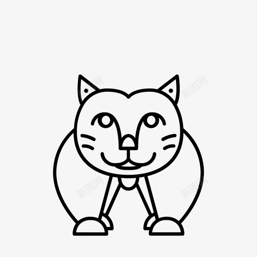拉瓦尔猫巴塞罗那雕像图标svg_新图网 https://ixintu.com 巴塞罗那 拉瓦尔猫 雕像