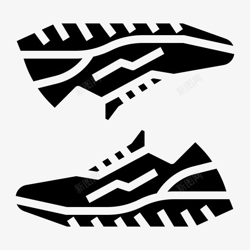 鞋跑步29填充图标svg_新图网 https://ixintu.com 填充 跑步29 鞋