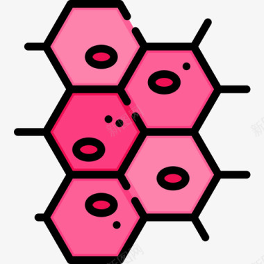 组织生物学9线颜色图标图标
