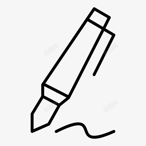 签名笔羽毛钢笔图标svg_新图网 https://ixintu.com 书写 名笔 杂项 签名 羽毛 钢笔