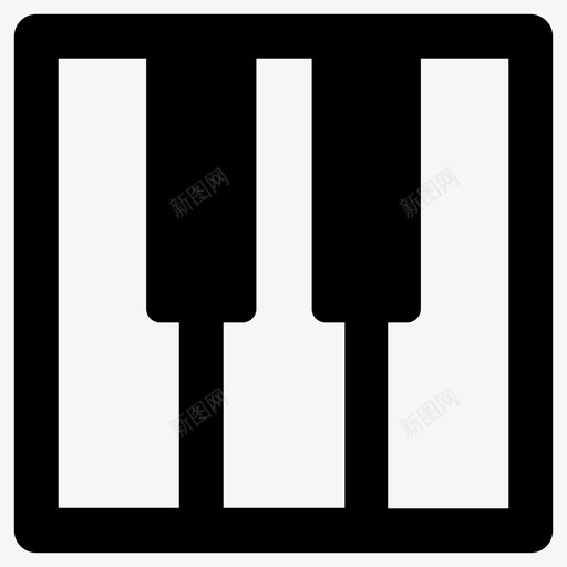 钢琴乐器音乐剧图标svg_新图网 https://ixintu.com 乐器 歌曲 琴键 钢琴 音乐剧