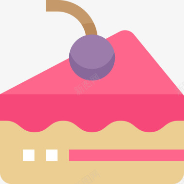一块蛋糕烹饪食物和饮料2平的图标图标