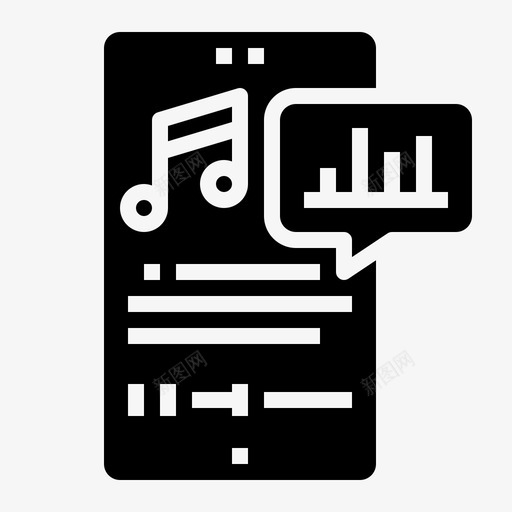 声音手机模式图标svg_新图网 https://ixintu.com 声音 手机 模式 移动技术黑色 音乐