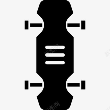 滑板运输140实心图标图标