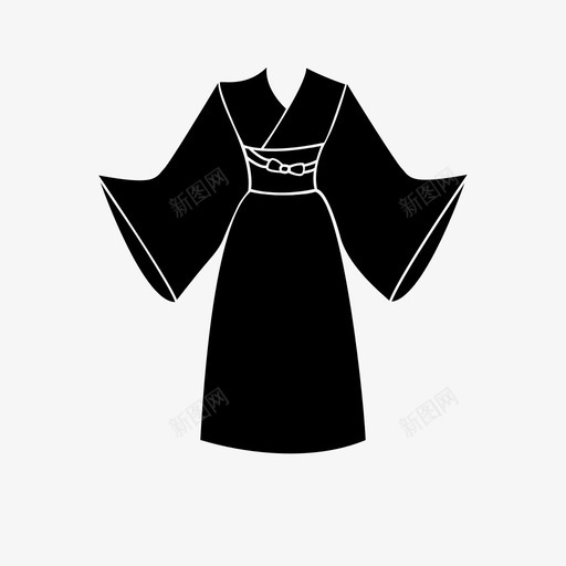 中国传统服装传统服装中国服装图标svg_新图网 https://ixintu.com 中国 中国文化 传统 服装