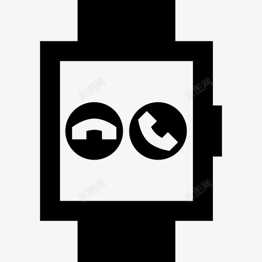 智能手表来电取消拒绝图标svg_新图网 https://ixintu.com 取消 手表 拒绝 智能 来电