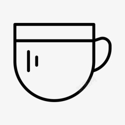 常规款杯子基本款咖啡图标高清图片