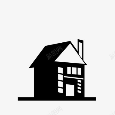 房屋建筑财产图标图标