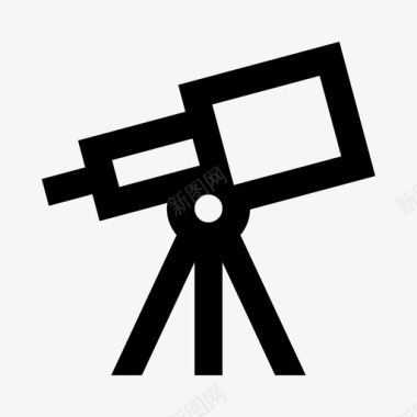望远镜光学太空图标图标
