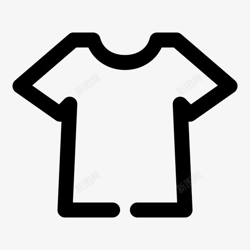 短袖衬衫服装t恤图标svg_新图网 https://ixintu.com 加粗 服装 界面 短袖 管理员 衬衫