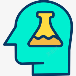 4个线条图标思考思考4线条色彩图标高清图片