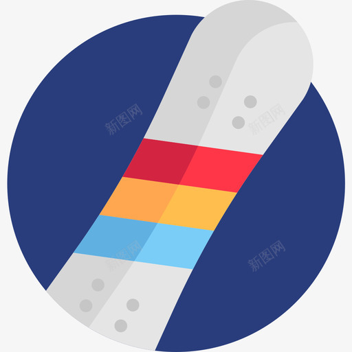 滑雪板冬季40平坦图标svg_新图网 https://ixintu.com 冬季 平坦 滑雪板
