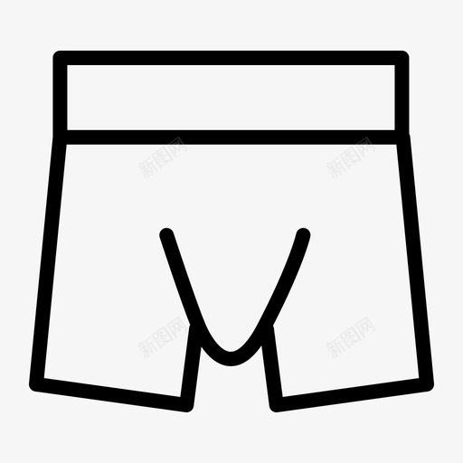 拳击三角裤短裤图标svg_新图网 https://ixintu.com 三角裤 拳击 短裤 衣服和配件1