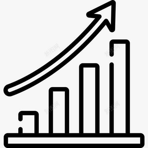 图表营销增长13线性图标svg_新图网 https://ixintu.com 图表 增长 线性 营销