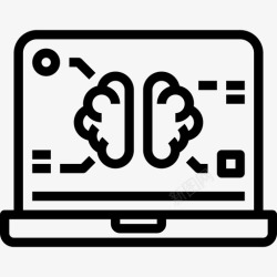 人工智能教育人工智能教育212线性图标高清图片