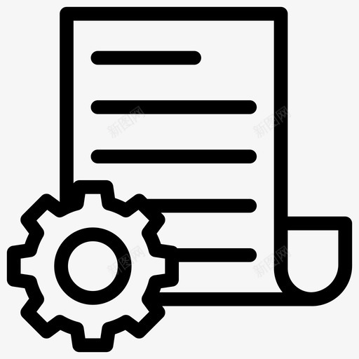 文档管理文档目录文档设置图标svg_新图网 https://ixintu.com 公司管理 团队线图标 带齿轮的纸张 文件设置 文档目录 文档管理 文档设置