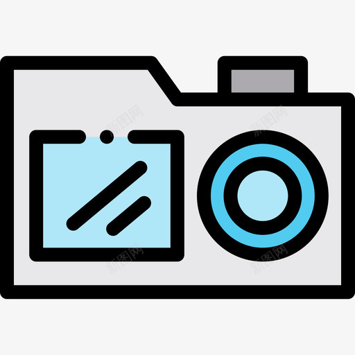 相机摄影64线性彩色图标svg_新图网 https://ixintu.com 摄影64 相机 线性彩色