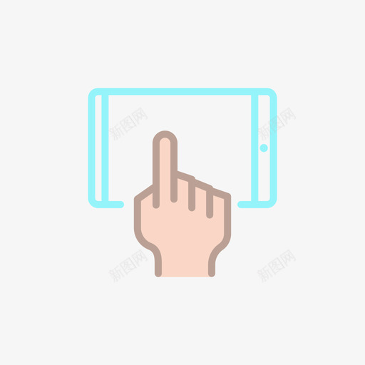 平板电脑触摸手势7线性颜色图标svg_新图网 https://ixintu.com 平板电脑 手势 线性 触摸 颜色