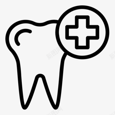牙科护理医疗保健医疗图标图标
