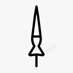 伞关闭伞关闭秋天雨图标高清图片