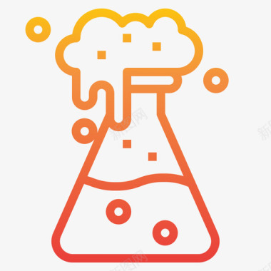烧瓶化学40梯度图标图标