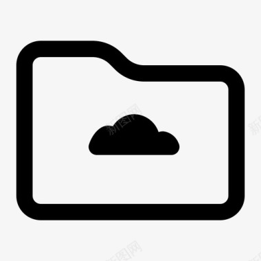 云文件夹文档服务器图标图标