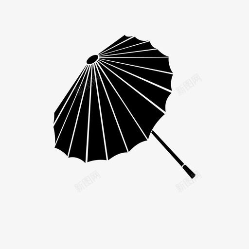 中国传统伞传统伞中国伞图标svg_新图网 https://ixintu.com 中国 中国文化 传统