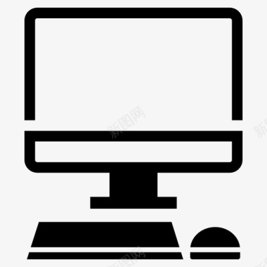 电脑台式机屏幕图标图标