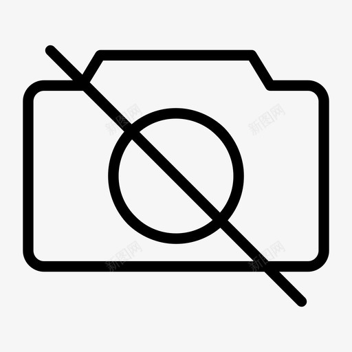 禁止拍照图标svg_新图网 https://ixintu.com 拍照 禁止