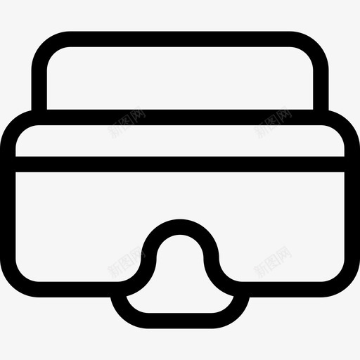 潜水面罩澳大利亚6线状图标svg_新图网 https://ixintu.com 潜水 澳大利亚 线状 面罩