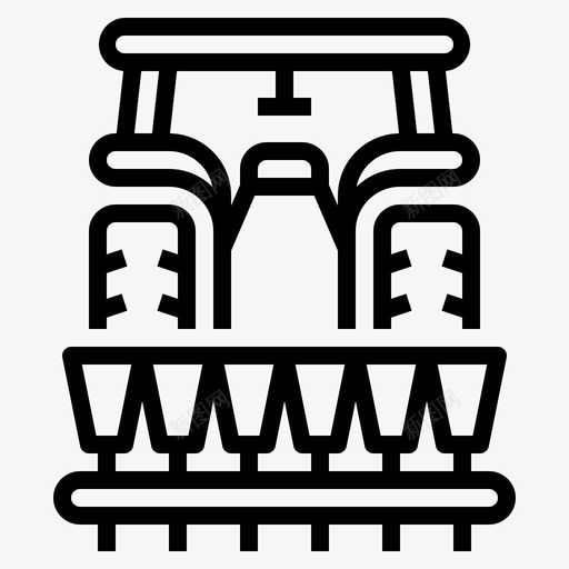 播种机农场机器图标svg_新图网 https://ixintu.com 农场 卡车 播种机 机器