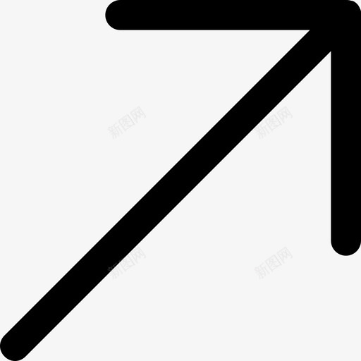 右上箭头方向导航图标svg_新图网 https://ixintu.com 右上 导航 方向 箭头 轮廓