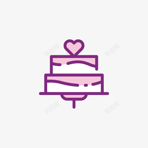 结婚蛋糕婚礼175线性颜色图标svg_新图网 https://ixintu.com 婚礼175 线性颜色 结婚蛋糕