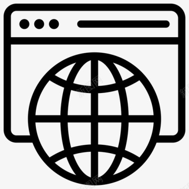 国际网站全球网站海外交流图标图标
