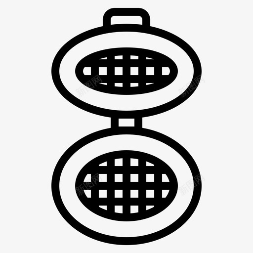华夫饼烤箱电器图标svg_新图网 https://ixintu.com 华夫饼烤箱 家 家具 家用电器设备 房间 电器 设计