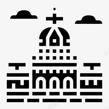 国会大厦建筑地标图标图标