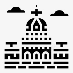 政客国会大厦建筑地标图标高清图片