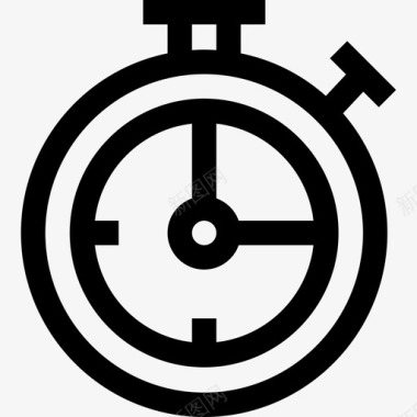 时钟5驾校直线型图标图标