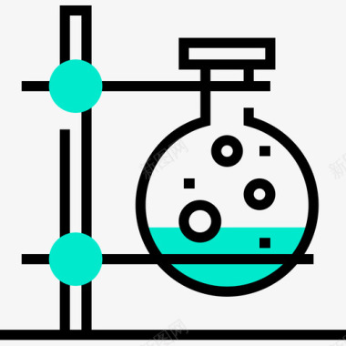 单色化学单色烧瓶图标图标