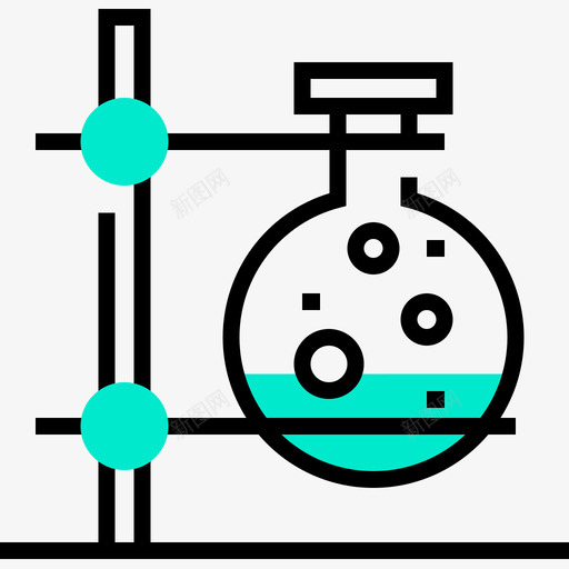 单色化学单色烧瓶图标svg_新图网 https://ixintu.com 化学 单色 烧瓶