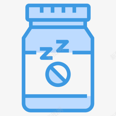 安眠药药房42号蓝色图标图标