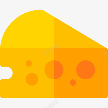 奶酪荷兰奶酪14扁平图标图标