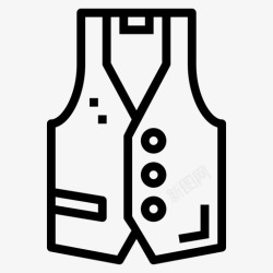 马甲套装马甲套装服装优雅图标高清图片