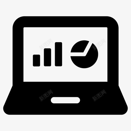 洞察分析仪表板图标svg_新图网 https://ixintu.com 仪表板 分析 分析图 图表 报告 数据 洞察 电脑 笔记本 统计