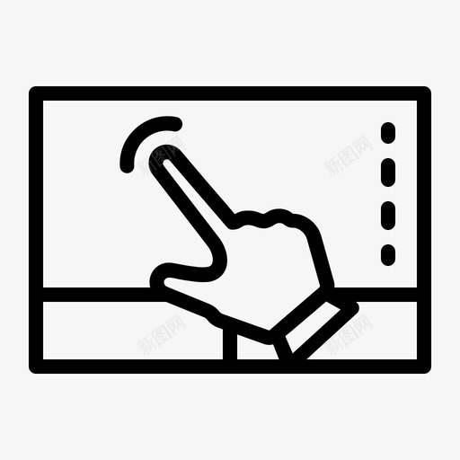 触摸板计算机硬件图标svg_新图网 https://ixintu.com 外围 指针 硬件 触摸 计算机 设备 轮廓