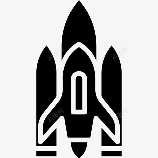 140固体运输火箭图标svg_新图网 https://ixintu.com 固体 火箭 运输