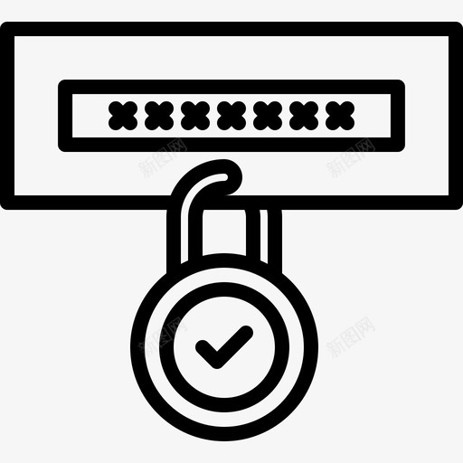 密码黑客锁图标svg_新图网 https://ixintu.com 保护 密码 数据保护 锁 黑客